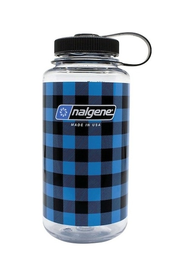 Nalgene 32 Oz Wide Mouth Suluk Matara 1 Litre Kare Desenli Mavi Nalgene 32 Oz Wide Mouth Suluk Matara 1 Litre Kare Desenli Mavi