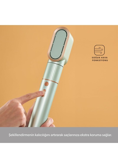 Hairmony 4606h Saç Kurutma Ve Şekillendirme Seti Su Yeşili Çok Renkli