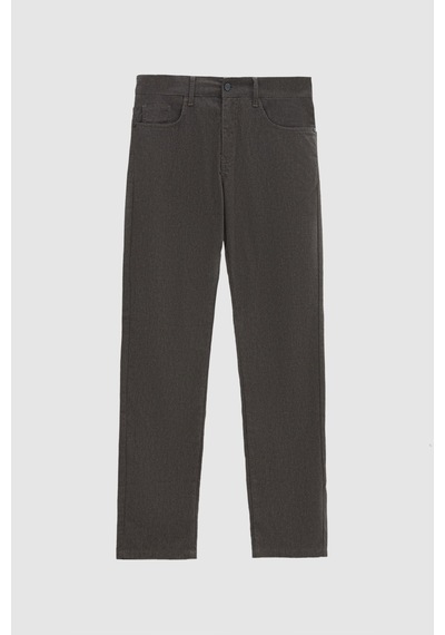 Twn Super Slim Fit Kahverengi Armürlü Chino Pantolon 5ec0305337641 Çok Renkli
