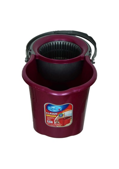 Spin Mop Temizlik Seti 360 Derece Döner Başlıklı Kova+mop+paspas+sap Karışık Renk Renkli