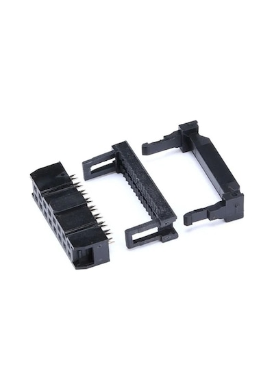 2x5 Pin Idc Konnektör 10 Pin Kablo Soketi 2.54mm 180 Derece Dişi Header Devre Pcb Bağlantı Parçası