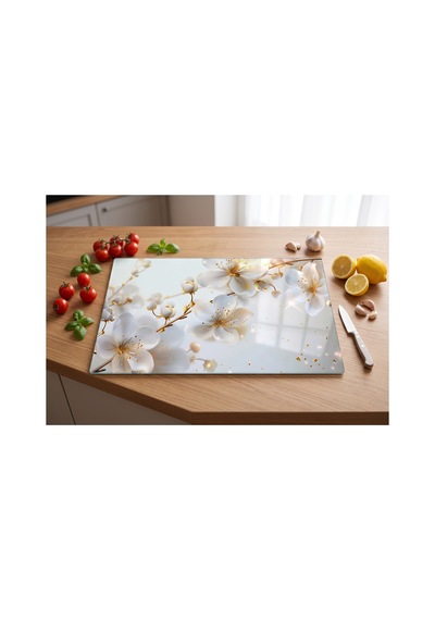Cam Kesme Tahtası Temperli Uv Baskılı Kaymaz Ayaklı - 25x35 Cm En Çok Tercih Edilen Boyut İle Cam Kesme Ve Servis Tahtası Çok Renkli - 928940724 Çok Renkli