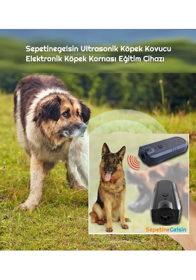 Sepetinegelsin Ultrasonik Köpek Kovucu Elektronik Köpek Kornası Eğitim Cihazı