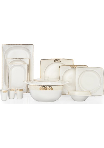Schafer Glamor Regal Yemek Takımı-60 Parça-gold