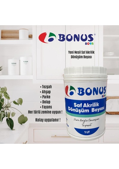 Bonus Saf Akrilik Su Bazlı Dönüşüm Boyası 1 L