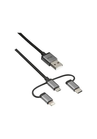 Trust 22693 3 In 1 Telefon Kablosu Lightning - Micro Usb - Type-C