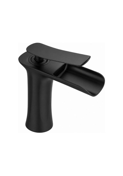Edge Kısa Lavabo Bataryası Mat Sıyah Siyah