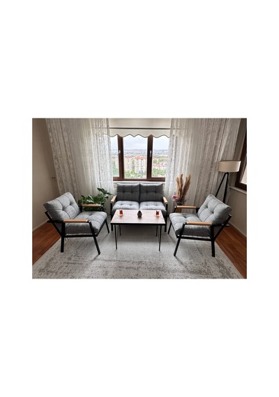 Gülizar,model, Balkon, Bahçe, Cafe, Metal Koltuk Takımı, Bahçe Takımı , Çay Seti, 2+1+1+sehpa