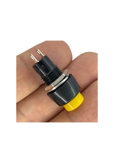 Ic-190 Sarı Buton Yuvarlak Plastik Kalıcılı 10mm