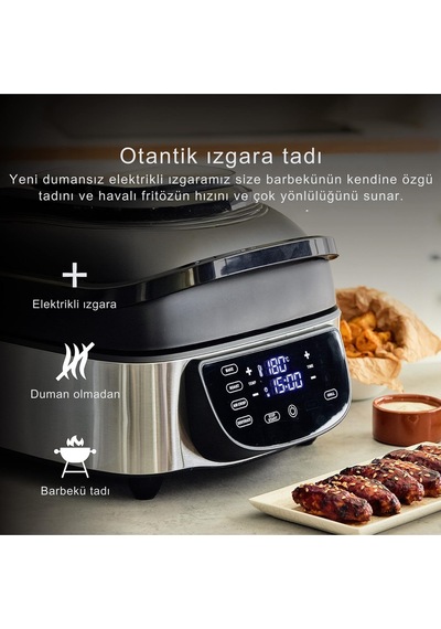 Masterpro 1800 W 7 LT Dijital Dumansız Izgara