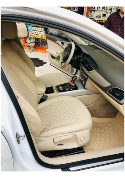 Audi A6 Araca Özel Deri Oto Koltuk Kılıfı (534292612)