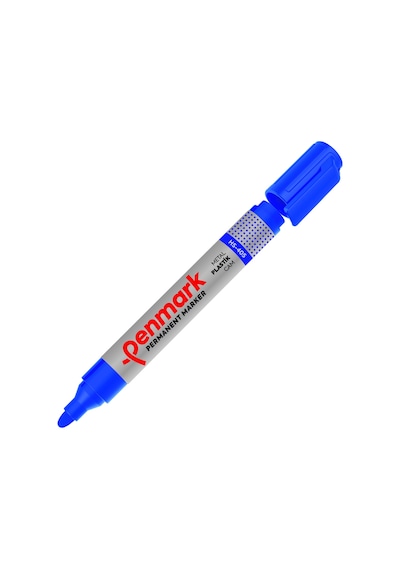 Permanent Marker Yuvarlak Uç - Mavi