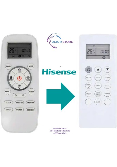 Hisense Ecotherma Fujitherma Dg11l1-11 Klima Kumandası