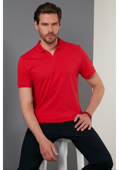 Buratti Regular Fit Pamuklu Erkek Polo Yaka T Shirt 5902141 Kırmızı