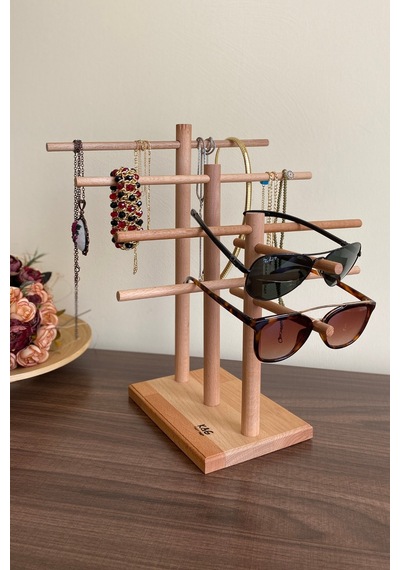 Takı Organizer Ahşap Takı Askısı 35 Cm Takı Standı. Kolye Askısı Takı Düzenleyici