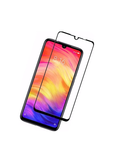 Xiaomi Redmi Note 7 Siyah 5D Tam Kaplayan Ekran Koruyucu Cam