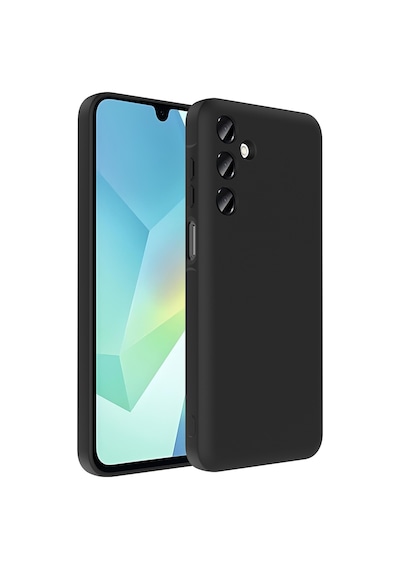Samsung Uyumlu Galaxy A16 Kılıf Kamera Korumalı Kartlık Hazneli Zore Vitra Kapak Siyah