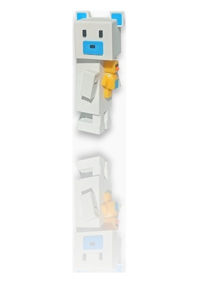 Super Adventure Bears - Ayı , Baaren Ve Şika Kaliteli Loy3d 9 Cm Beyaz - Mavi