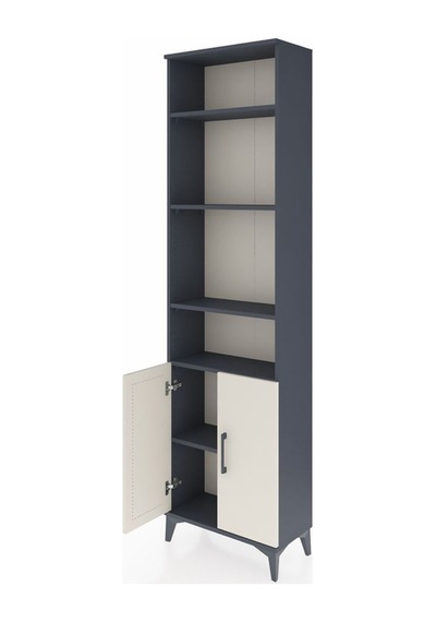 Arges Dolap 5 Raflı 2 Kapaklı 60x30x221 Antrasit-aytaşı Antrasit