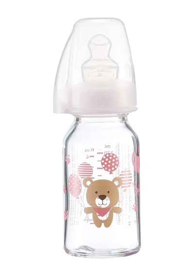 Tr Wide Neck Bottle 125 Ml Antikolik Cam Biberon Kız, Mavi