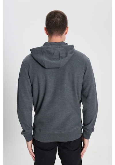 Wrangler Regular Fit Normal Kesim Kapüşonlu Antrasit Melanj Sweatshirt W242664ANM Antrasit Melanj