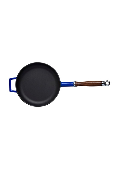 Metal Döküm Kızartma Tavası, 24 Cm, Mavi Diğer
