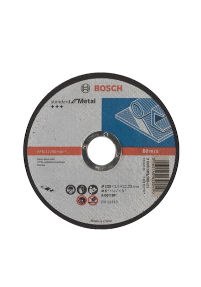 Bosch Standard For Metal 125x1.6 Mm Düz Kesme Diski X 5adet