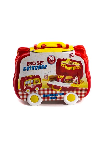 Oyuncak Hamburger Set 26 Parça Arabalı  Set
