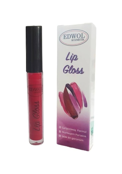 Edwol Make Up Likit Işıldayan Parlak Ruj Kırmızı