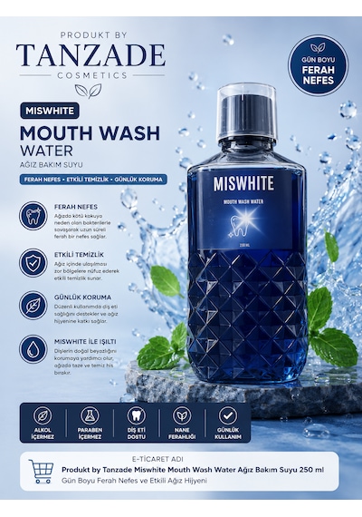 Produkt By Tanzade Miswhite Taze Nefes Ağız Bakım Suyu 250 Ml