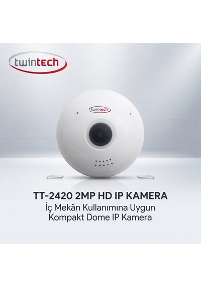 Twintech Tt-2420 Hd Ip Güvenlik Kamerası - Gece Görüşlü Ve Kablosuz Bağlantılı