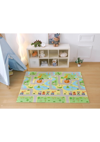 MooieBaby's Funny Zoo Katlanabilir Oyun Matı Oyun Halısı 150 x 180 x 1 CM