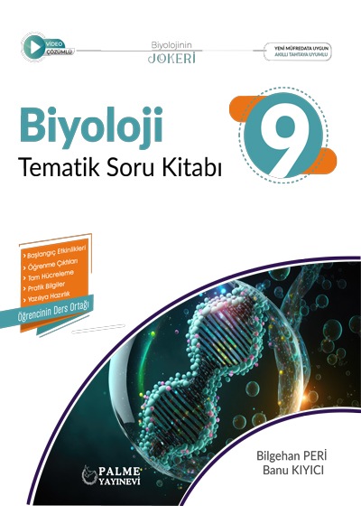Palme 9.sınıf Joker Biyoloji Tematik Soru Kitabı