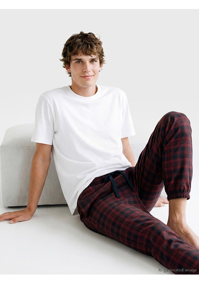 Lc Waikiki Lc Waıkıkı Bordo Standart Kalıp Ekose Erkek Pijama Alt