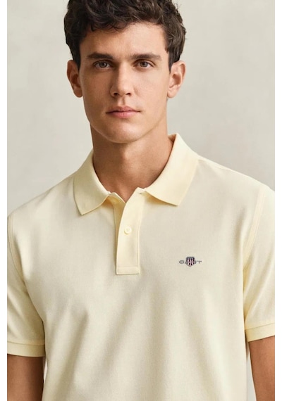 Gant Erkek Sarı Regular Fit Logolu Polo Yaka T-shirt-14845