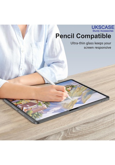 Apple Uyumlu iPad, Pro 13 İnç M5/m4 8./7. Nesil, 2025/2024 Temperli Cam Ekran Koruyucu 2 Adet