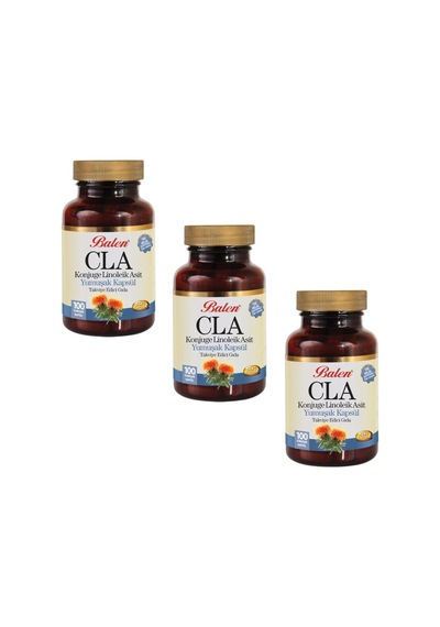 3 Adet Balen Cla (Aspir Yağı) Yumuşak Kapsül - 100 X 1380Mg (226181163)