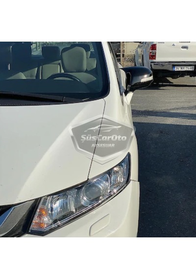ŞüsCarOto Honda Civic FB7 2012-2016 Batman Yarasa Ayna Kapağı Piano Black ABS Plastik (00)