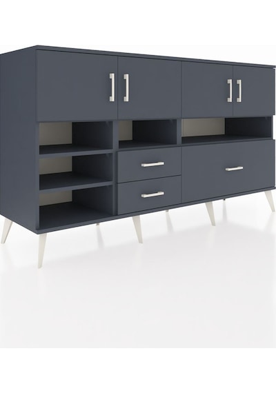 Kronos Konsol 8 Raflı 3 Çekmeceli 4 Kapaklı 176x59x99 Antrasit-an Antrasit-antrasit Kronos Konsol 8 Raflı 3 Çekmeceli 4 Kapaklı 176x59x99 Antrasit-an Antrasit-antrasit