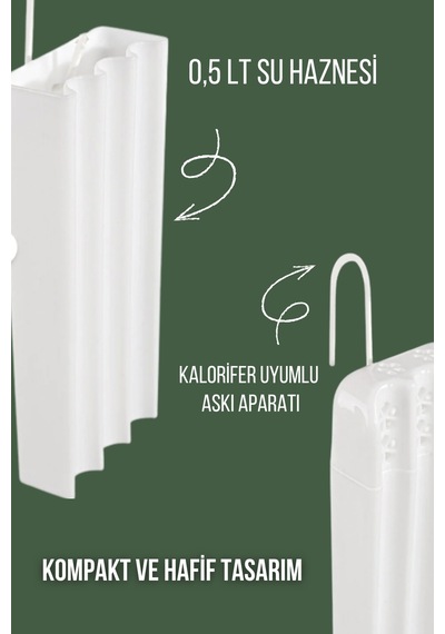 1 Adet Kalorifer Suluk Petek Üstü Suluğu Ortam Oda Nemlendirici Hava Nemlendiricisi Beyaz Tr Diğer