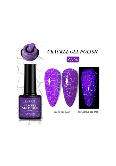 Lılycute 7ml Çatlayan Oje Crackle Gel Polish Cn04 60082