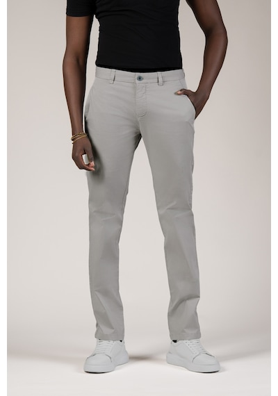 Akçaylar Regular Fit Pamuklu Büyük Beden Yazlık Chino Pantolon gri