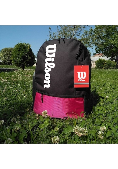 Shopiolog Wilson Fuşya Sırt Çantası Unisex Çift Gözlü Çanta Fuşya