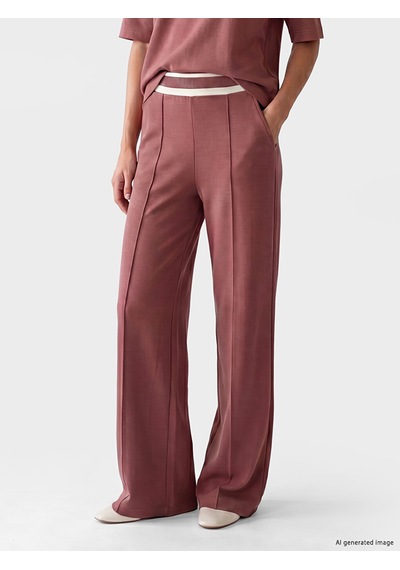 Lcw Everyday Pembe Beli Lastikli Soft Touch Kadın Eşofman Altı