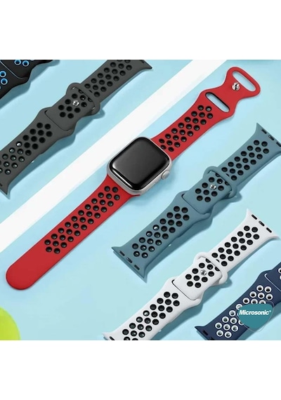 Watch Series 10 46mm İçin Kordon Rainbow Band Watch Series 10 46mm İle Uyumlu Kordon - Sku: Smg8690010128133