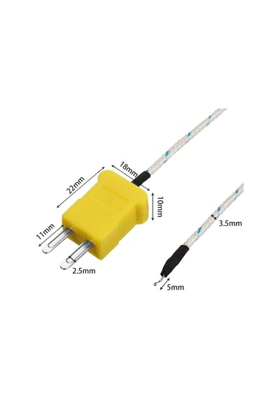 Ayrex K-type Tp-01 Thermocouple Sıcaklık Isı Sensör 1 Metre Prob Rtd Isıtıcı Fırın Kazan Termostat