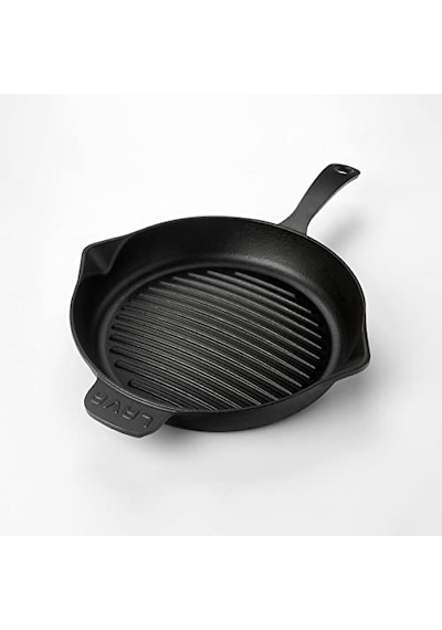 Döküm Yuvarlak Izgara Tava, Metal Kulplu, Konkav Taban, 28 Cm Diğer