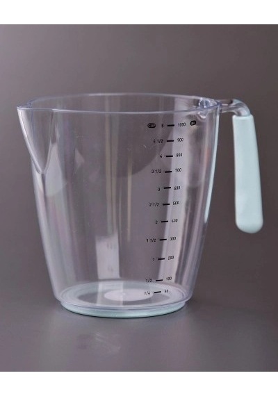 Ölçü Ve Hamur Kabı 1000 Ml - Silikon Sap Renkli
