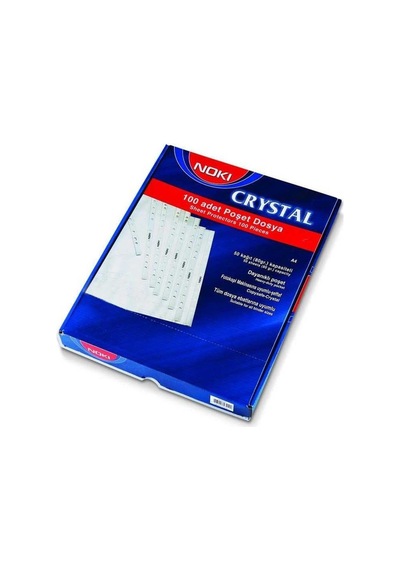 Noki Cristal Kristal Poşet Dosya 100 Adet Föy Dosya Diğer