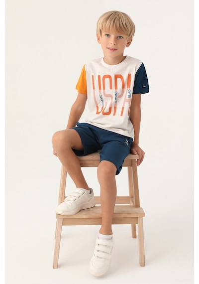 U.S. Polo Assn. Lisanslı Brand Krem Erkek Çocuk Bermuda Takım 5274-43048 Krem Melanj U.S. Polo Assn. Lisanslı Brand Krem Erkek Çocuk Bermuda Takım 5274-43048 Krem Melanj